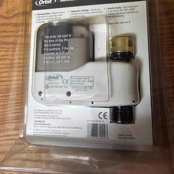 Orbit Sunmate Single-Dial Digital Timer - Picture 2 of 2